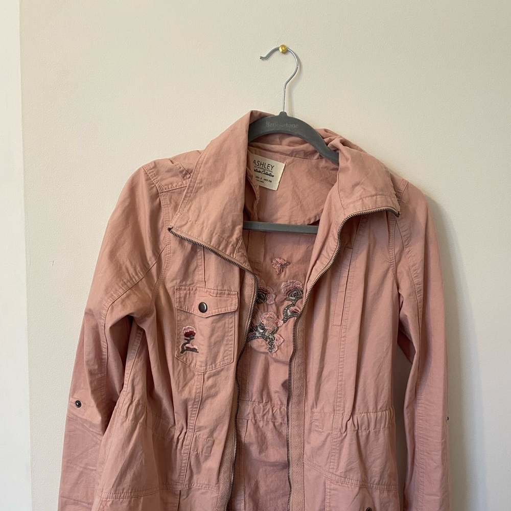 Francesca Pink Embroidered Jacket